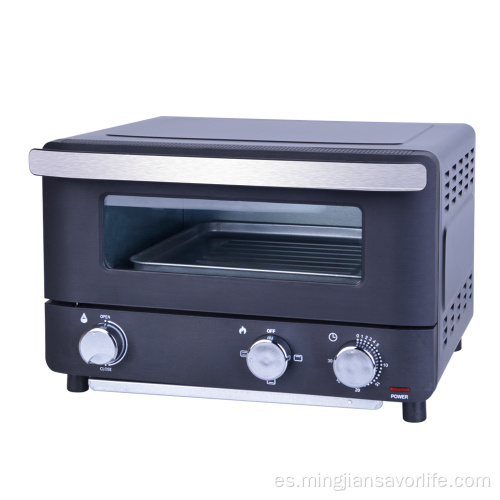 Mini horno tostador de vapor eléctrico para hornear portátil de 13 l